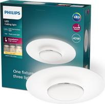 „Philips“ LED „SceneSwitch Garnet“ lubinis šviestuvas (30 W), LED šviestuvas su trimis apšvietimo reguliavimo lygiais ir šilta balta šviesa, LED apšvietimas su „EyeComfort“ technologija, baltas