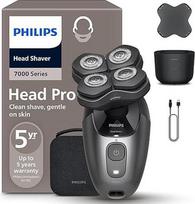 „PHILIPS“ „Head Shaver Pro Series 7000“ elektrinis skustuvas vyrams ir moterims, lanksti 360 laipsnių skustuvo galvutė ir „ComfortCut“ peiliukai, glotnus skutimas, švelnus odai, modelis HS7980/15