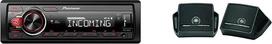 „Pioneer“ MVH-330DAB-AN, 1DIN automobilių radijas su RDS ir DAB+ bei „Electronics TS-44“ plačiajuosčio dažnio paviršinis garsiakalbis (40 W)