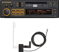 „Pioneer“ SXT-C10PS-AN automobilių radijas, 1-DIN: retro dizainas ir naujausios technologijos, „Bluetooth“, DAB+, USB, AUX, RGB apšvietimas, 13 juostų ekvalaizeris, komplekte su DAB antena
