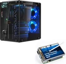 „Pironman 5-MAX“ „Raspberry Pi 5“ korpusas + 3,5 colių 480 x 320 IPS jutiklinis ekranas