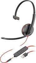 „Plantronics Blackwire 3200“ vienausė laidinė UC ausinė su USB ir 3,5 mm jungtimis, skirta išmaniesiems telefonams