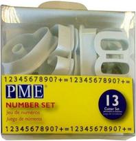 „PME“ skaičių formelės, skirtos cukraus dirbiniams ir tortų dekoravimui. 13 vnt. rinkinys