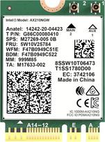 „Podazz AX210NGW“ „Wi-Fi 6E“ 5400Mbps M.2 „Wi-Fi“ plokštė su „BT 5.3“ | „Wi-Fi 6E“ trijų dažnių | iki 5400Mbps | „BT 5.3“ | M.2 2230, Key A/E | „Windows 10/11“