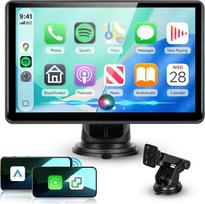 „Podofo“ 7 colių belaidis „CarPlay“ ir „Android Auto“ automobilinis nešiojamas radijas su jutikliniu ekranu, „Bluetooth“, FM transliacija, „AirPlay“ ir „MirrorLink“