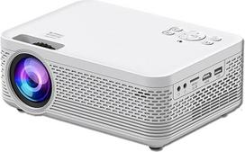 „POFET“ mini projektorius, nešiojamasis telefono projektorius, palaiko 1080P „Full HD“ raišką, namų kino projektorius, mažas vaizdo projektorius, suderinamas su HDMI, išmaniuoju telefonu, planšetiniu kompiuteriu, asmeniniu kompiuteriu ir TV Stick įrengini