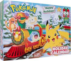 „Pokémon“ „Bandai“ Advento kalendorius: 16 „Pokémon“ figūrėlių-siurprizų (5 cm) + 6 dekoratyviniai elementai, skirti Kalėdų temai kurti, WT00257, WT00257