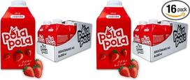 „Pola Pola Strawberry“ – ledinė arbata su braškių sultimis – 8 x 500 ml pakuotė – vaisinis gėrimas, kurį sukūrė Jala Brat ir Buba Corell (2 vnt. pakuotė)