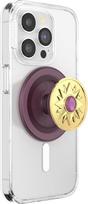 „PopSockets“ telefono laikiklis su „MagSafe“ ir atrama, magnetinis stovas, keičiamas viršutinis elementas, patikimas laikymas „iPhone“ „MagSafe“ dėklams, telefono ir planšetės laikiklis – „Enamel Sun Jewel Mauve“