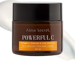 „Powerful C“ senėjimo prevencijos ir odos šviesinimo kremas su chia sėklomis, SPF 30, 50 ml