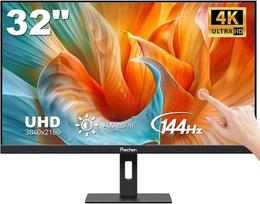 „Prechen“ 32 colių žaidimų monitorius su jutikliniu ekranu, 3840 x 2160p, 144 Hz, 400 cd/m²