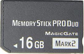 „Pro Duo“ 16GB didelės spartos atminties kortelė, skirta „Sony PSP 2000/3000“ – juoda