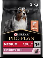 „PRO PLAN“ suaugusiems šunims skirtas sausas maistas jautriai odai su lašiša, vidutinio dydžio šunims, 3 kg