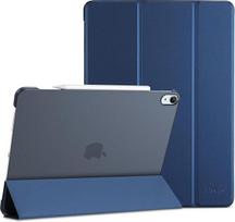 „ProCase“ dėklas, skirtas „iPad Air“ 13 colių M4/M3/M2 (2026/2025/2024), trigubas apsauginis dėklas 13 colių „iPad Air“ M4 2026 / M3 2025 / M2 2024, plonas, lengvas „Smart Cover“ su permatomu matiniu nugaros dėklu – tamsiai mėlynos spalvos