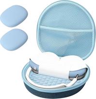 „ProCase“ kietasis ausinių dėklas, skirtas „AirPods Max“, su 2 išmaniaisiais silikoniniais apsauginiais dėklais, kietasis EVA nešiojimo dėklas ausinėms – tamsiai mėlynos spalvos