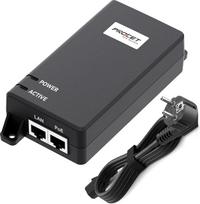 „PROCET“ gigabito PoE maitinimo šaltinis, 30 W, platus darbinės temperatūros diapazonas nuo -40 °C iki 65 °C, IEEE 802.3at/af, 10/100/1000Mbit/s PoE maitinimo šaltinis, skirtas IP kameroms, belaidžiams prieigos taškams, „Wi-Fi 6“, IoT