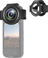 „PULUZ“ objektyvo apsauginis dėklas, skirtas „Insta360 X3“; optinio stiklo objektyvo apsauga, skirta „Insta360 X3“ priedams; atsparus vandeniui ir įbrėžimams