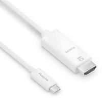 „PureLink“ USB-C į „High Speed HDMI“ kabelis, 4K Ultra HD 60 Hz, paauksuoti jungčių kontaktai, 1,00 m, baltas