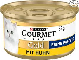 „Purina Gourmet Gold Fine Pate“ šlapias kačių maistas su vištiena, 12 vnt. pakuotė (12 x 85 g) | šlapias kačių maistas