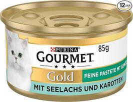 „Purina Gourmet Gold Fine Pate“ – aukštos kokybės kačių maistas, 12 vnt. pakuotė (12 x 85 g skardinės)