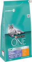 „Purina ONE BIFENSIS“ sausas kačių maistas, skirtas kailio priežiūrai ir plaukų gumulų prevencijai: su dideliu vištienos kiekiu, skirtas sveikai odai ir šlapimo takams, gražiam kailiui, mažina kaulų iškyšulių susidarymą, 3 vnt. pakuotė