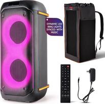 „Pyle“ 160 W „Bluetooth“ muzikos grotuvas „Large Party Box“ su LED šviesos efektais ir
