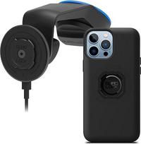 „QUAD LOCK“ automobilio priekinio stiklo / prietaisų skydelio telefono laikiklis su „MAG“ belaidžio įkrovimo galvute V2 ir „MAG“ dėklu, skirtas „iPhone 13 Pro Max“