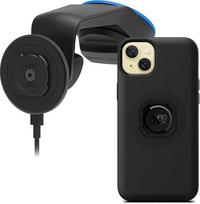 „QUAD LOCK“ automobilio priekinio stiklo prietaisų skydelio telefono laikiklis su „MAG“ belaidžio įkrovimo galvute V2 ir „MAG“ dėklu, skirtas „iPhone 15“