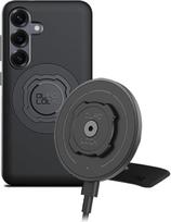„QUAD LOCK“ lipnus automobilio prietaisų skydelio telefono laikiklis su „MAG“ belaidžio įkrovimo galvute V2 ir „MAG“ dėklu, skirtas „Galaxy S25“