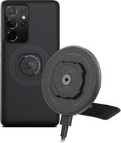 „QUAD LOCK“ lipnus telefono laikiklis automobilio prietaisų skydeliui su „MAG“ belaidžio įkrovimo galvute V2 ir „MAG“ dėklu, skirtas „Galaxy S21 Ultra“