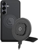 „QUAD LOCK“ lipnus telefono laikiklis automobilio prietaisų skydeliui su „MAG“ belaidžio įkrovimo galvute V2 ir „MAG“ dėklu, skirtas „Galaxy S25 Plus“