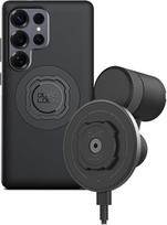 „QUAD LOCK“ oro ventiliacijos angos telefonų laikiklis automobiliui su „MAG“ belaidžio įkrovimo galvute V2 ir „MAG“ dėklu, skirtas „Galaxy S25 Ultra“