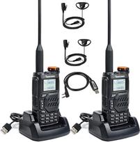„QUANSHENG UV-K5“ radijo stotis, 5 W galingumo racija, didelio veikimo nuotolio, įkraunama rankinė radijo stotis suaugusiems, policijos radijo stotis su FM, NOAA, „Type-C“ įkrovimo jungtimi, 200 kanalų (UV-K5-2 su D01CK-2 ir kabeliu)