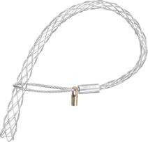 „QUARKZMAN“ kabelio traukimo rankena, skirta 15–20 mm skersmens kabeliui, su 4,2 mm veržle, 40 cm ilgio vielos tinklinė traukimo rankena, viengalė, cinkuoto plieno vielinė rankena, lygus tinklinis apvalkalas, 1 vnt. (sidabrinė)