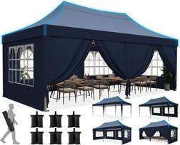 „Quictent“ išskleidžiamas paviljonas su nuožulniu aukštu viršūnės tašku, patvarus, komerciniams renginiams skirtas paviljonas su šoninėmis sienomis, primenančiomis bažnyčios langus, skirtas kiemui, vakarėliams, prekybos automatams, tamsiai mėlynos spalvos