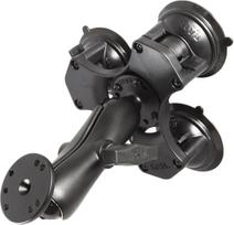 „RAM Mount“ 3-vietis laikiklis su siurbtuvais, prailginimas ir pagrindo plokštė