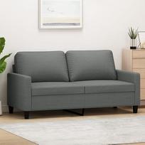 „Rantry“ dvivietė sofa, tamsiai pilkos spalvos, 140 cm, audinio sodo sofa-lova, svetainės sofa, sofos lauko svetainei, terasai ir lauke