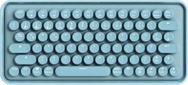 „Rapoo Ralemo Pre 5“ belaidė mechaninė klaviatūra, „Bluetooth“/2,4 GHz/laidas | Vokiškas išdėstymas „QWERTZ“, mėlyni jungikliai, apvali retro rašomosios mašinėlės stiliaus klaviatūra, 79 klavišai, suderinama su PC ir „Mac“, mėlyna