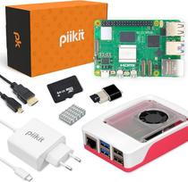 „Raspberry Pi 5“ pradedančiųjų rinkinys | 2GB | 64GB „MicroSD“ kortelė | 27 W maitinimo blokas | Korpusas su įmontuotu ventiliatoriumi ir aušintuvu | 4K 60 Hz „Micro HDMI“ kabelis