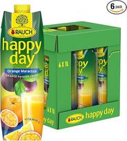 „Rauch Happy Day“ apelsinų ir pasifloros vaisių, su vitaminu C, 6 vnt. pakuotė (6 x 1 l)