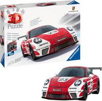 „Ravensburger“ 3D dėlionė 11558 „Porsche 911 GT3 Cup“ su Zalcburgo dizainu – garsusis automobilis ir sportinių automobilių ikona, atkurtas legendiniu dizainu kaip 3D dėlionės automobilis