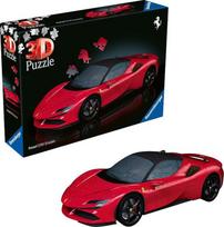 „Ravensburger“ 3D dėlionė 11576 „Ferrari SF90 Stradale“ – legendinis super sportinis automobilis iš Maranello, pavaizduotas kaip 3D dėlionės automobilis