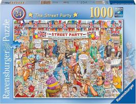 „Ravensburger“ serijos „Best of British“ Nr. 24 „The Street Party“ dėlionė suaugusiems ir vaikams nuo 12 metų, 1000 dalių