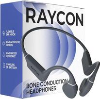 „Raycon“ kaulų laidumo ausinės, „Bluetooth“ sportinės ausinės su atviru ausies dizainu ir mikrofonu, atsparios vandeniui pagal IPX68 standartą, skirtos treniruotėms ir bėgimui, 13 valandų grojimo trukmė, pilkos spalvos