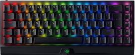 „Razer BlackWidow V3 Mini HyperSpeed“ (geltoni jungikliai) – belaidė 65 % mechaninė žaidimų klaviatūra (tylūs mechaniniai jungikliai, „Bluetooth“, USB-C, „Stealth Pudding“ klavišų dangteliai), Jungtinės Karalystės klavišų išdėstymas, juoda