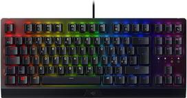 „Razer BlackWidow V3 Tenkeyless“ (žali jungikliai) – kompaktiška mechaninė klaviatūra su „Chroma RGB“ apšvietimu (visiškai programuojami klavišai, galimybė ištraukti laidą), juoda, su Šiaurės šalių klavišų išdėstymu