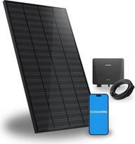 „Ray“ 200 W balkono elektrinė be laikiklio – lankstus „pasidaryk pats“ saulės energijos sistemos komplektas – 800 W keitiklis + 1 vnt. 200 W saulės kolektorius – „Plug & Play“ – balkono elektrinės lizdas – komplekte yra kabelis