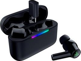 „Razer Hammerhead V3 HyperSpeed“ – belaidės žaidimų ausinės, suderinamos su įvairiomis platformomis – aktyvi triukšmo slopinimo (ANC) funkcija – „HyperSpeed“ belaidžio ryšio ir „Bluetooth“ technologijos – 40 valandų baterijos veikimo laikas – vandeniui at