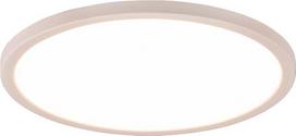 „Reality Leuchten“ „Aureo R64371131“ LED lubinis šviestuvas iš matinio plastiko, baltos spalvos, su 18 vatų LED lempute, keičiančia spalvą, ir nuotolinio valdymo pultu