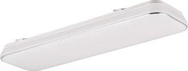 „Reality Leuchten“ „Blanca R64144301“ LED lubinis šviestuvas iš plastiko, matinės baltos / chromuotos spalvos, su 28 vatų LED šviestuvu, jungikliu ir reguliatoriumi